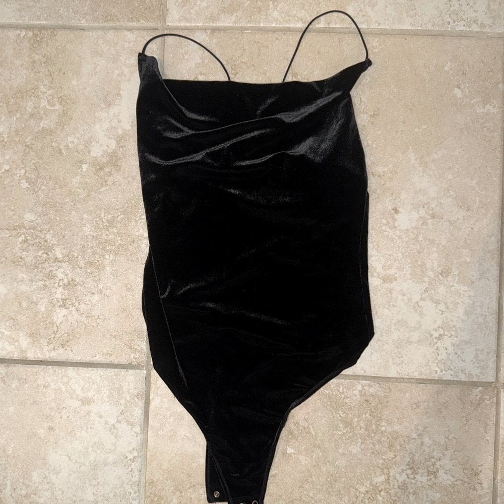 Velvet Black bodysuit tank | Abercrombie